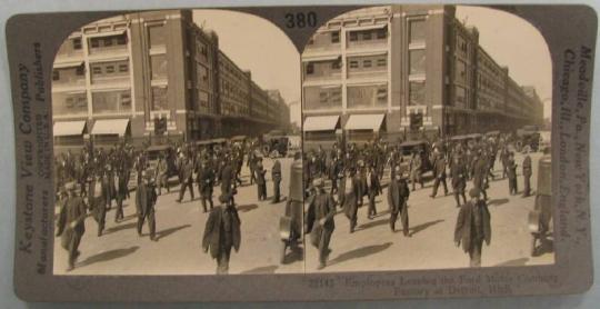 Employees Leaving the Ford Motor Company Factory at Detroit, Mich.