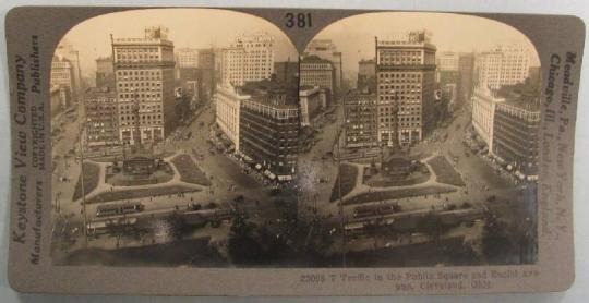 Traffic in the Public Square and Euclid Avenue, Cleveland, Ohio