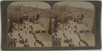 Bethlehem of Judea, the Birthplace of Jesus-west from the Church of Nativity- Palestine.