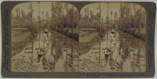 In the charmingly picturesque Floating Gardens, Santa Anita, Mexico City, Mexico.