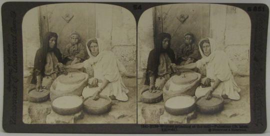 Women grinding at the mill-Palestine (St. Matt. xxivi41).