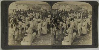 The Passover as celebreated by the Samaritans on Mount Gerizim, Pal.