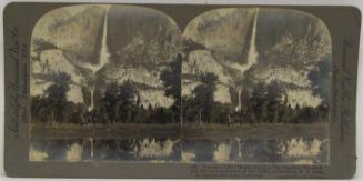 Yosemite Falls (Height 2634 ft.), The Grandest Waterfall and the Central Feature of this Valley of Wonders, N.E. From the Merced Meadows, California.