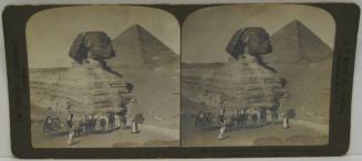 The Sphinx and Cheops Pyramid, Gizeh, Egypt.
