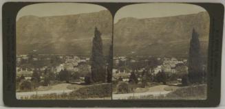 Capetown beneath the Imposing Heights of Table Mountain, S. A.