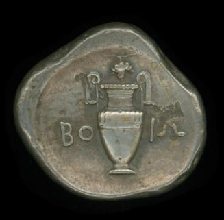 Stater with Boeotian Shield on Obverse and Volute Krater on Reverse