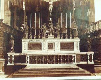 PADOVA  Basilica del Santo.  Altare di S. Antonio coi bronzi di Donatello. (Ripristinato coi disegni del Comm. Boito)