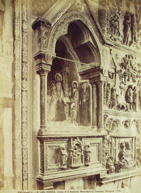 P.I.N. 12691  VERONA - Chiesa di S. Anastasia. Monumento a Tommaso Pelligrini. (1392)