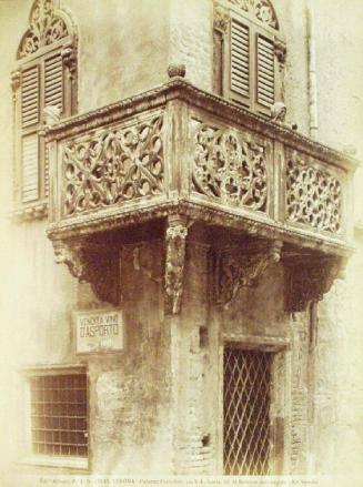 P.I.N. 12845 VERONA - Palazzo Franchini, via S. Eufemia, 20.  Il Balcone sull'angolo. (XV Secolo.)