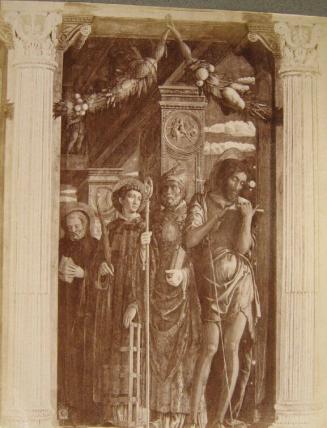 P.2.N.13543. VERONA-Chiesa di S.Zeno Maggiore. S. Giovanni, S.Lorenzo e due altri Santi, dettaglio dell'Ancona. (A.Mantegna.)