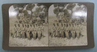 Some Valient Japanese Heroes in front of Gen. Nogi's Headquarters