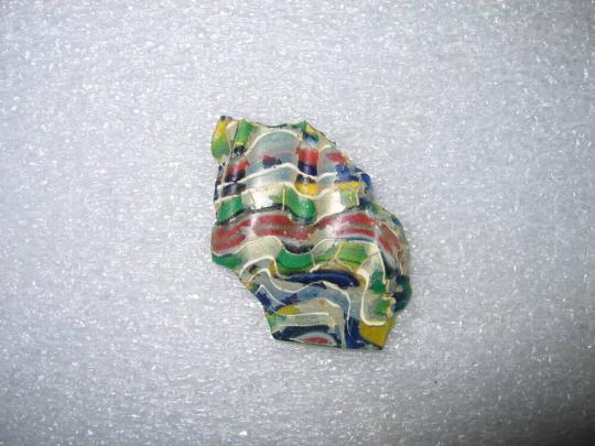 Fragment of a Ribbed Vase (Millefiori Technique)