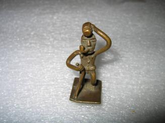 Man with Pipe in Mouth Goldweight