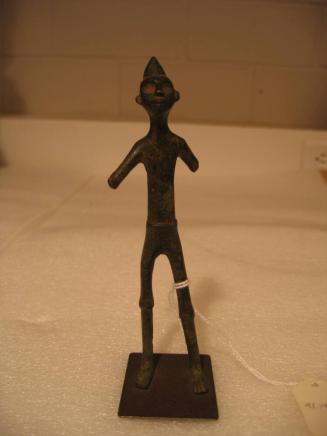 Fon Bronze Standing Male Figure