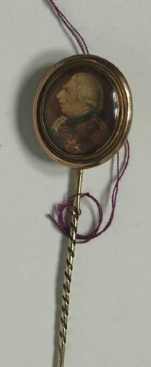 Stickpin with Portrait of King George III