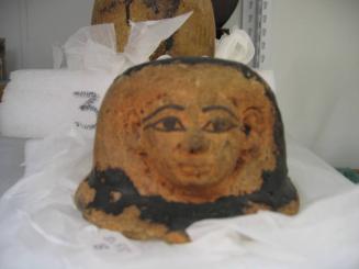 Canopic Jar and Lid with Human Head