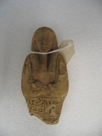 Shabti Fragment Inscribed with Sixth Chapter of the Book of the Dead