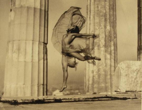 Nikolska, the Hungarian Dancer, in the Parthenon