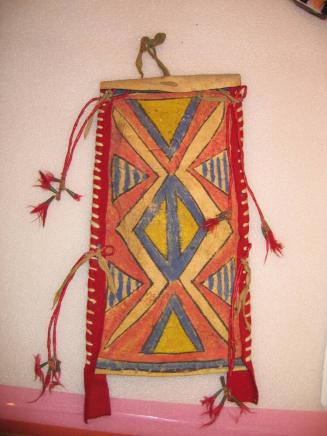 Parfleche or Bag with Geometric Design