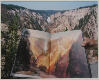 Viewing Thomas Moran at the Source, Artist's Point, Yellowstone