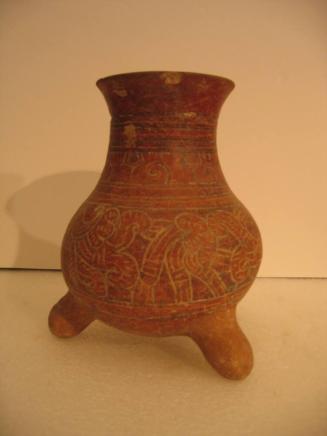 Tripod Vase with Incised Designs