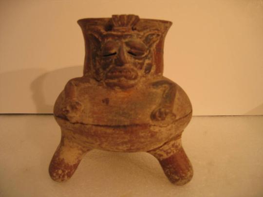 Tripod Deity Figure Effigy Jar