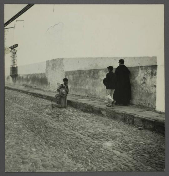 Peasant Kneeling for Priest, San Miguel de Allende