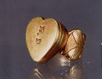 Ring with heart shaped design