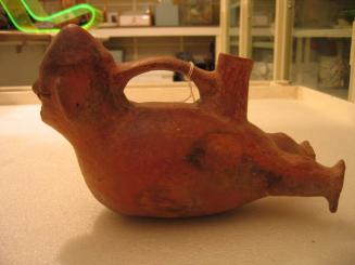 Bridge-Spouted Vessel in the Form of a Man