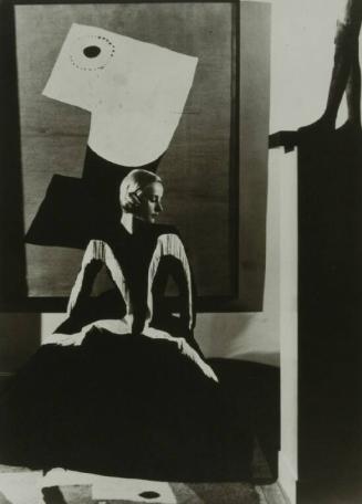 Fashion with Miró Painting, Helena Rubenstein Apartment