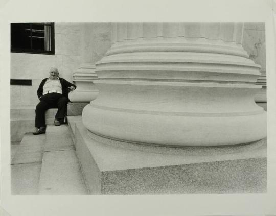 Albany, New York (Old man on steps) | All Works | The MFAH Collections