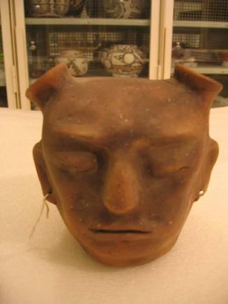 Modern Facsimile of Mississippian Human Head Effigy Jar
