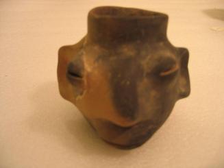 Modern Facsimile of Mississippian Human Head Effigy Jar