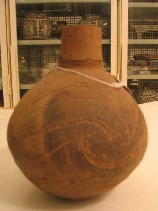 Bottle with Wave-Like Incised Designs