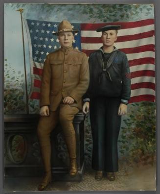 [Portrait of WWI Soldier and Sailor]