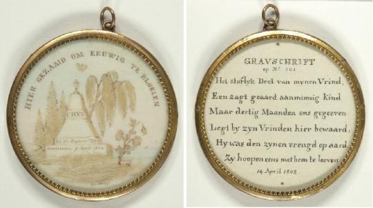 front and back of pendant