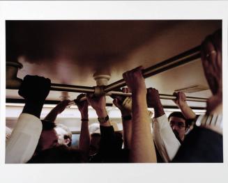 Nine Hands Holding a Ceiling Railing, from the series Among Strangers Underground