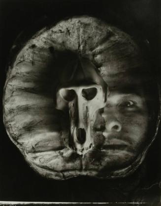 Self-Portrait with Baboon Skull