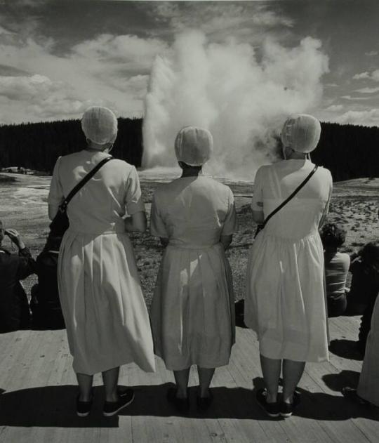 Three Hutterites, Yellowstone National Park