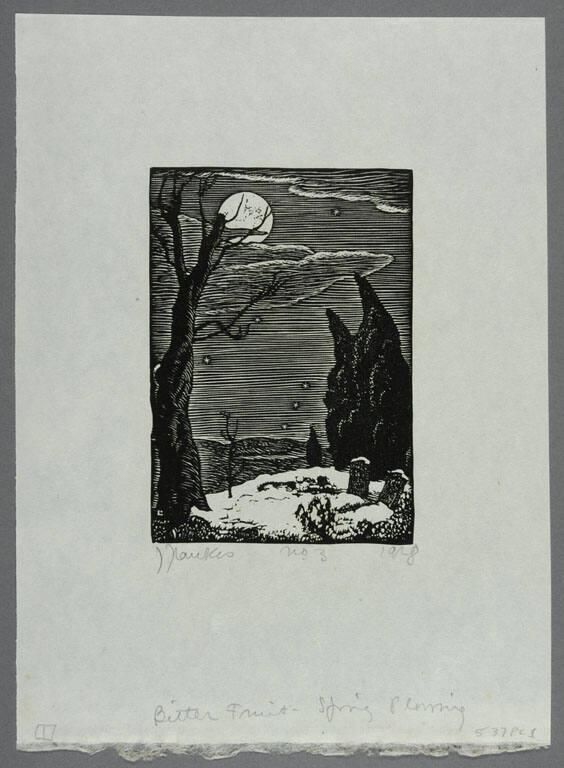 Graveyard in Moonlight