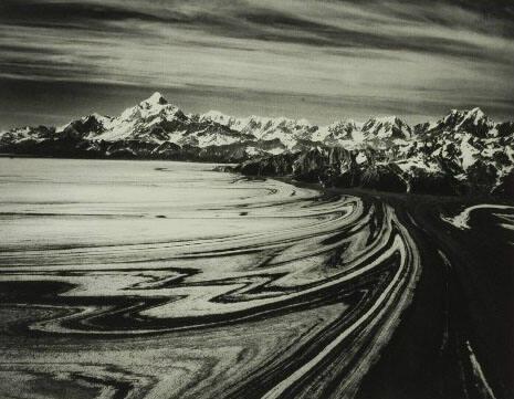 Mount Saint Elias from the North West over Malaspina Glacier