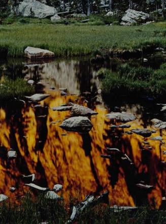 Sundown Reflections, Sangre de Christo Mts., New Mexico