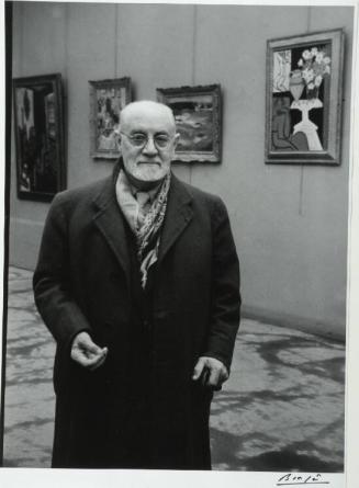 Matisse before the Opening of His Retrospective Exhibition at the Salon d'Automne