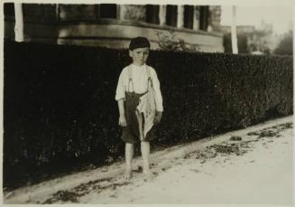 Six year old newsboy. Raymond Miller. San Antonio, Texas.