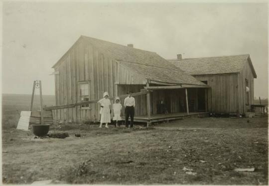 A dilapidated “renters” home near West, Texas.