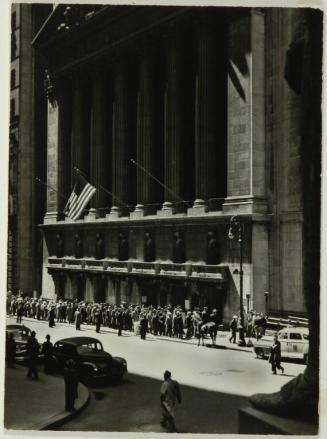 Stock Exchange from the Steps of the Treasury Building, Maritime Strike