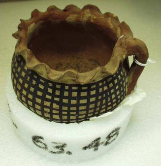 Pitcher with Crosshatch Design