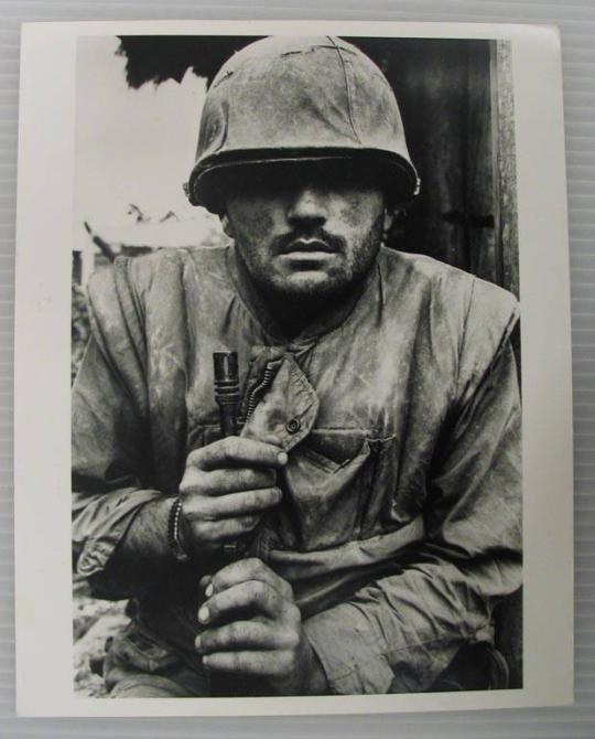 Shell-shocked soldier awaiting transportation away from the front