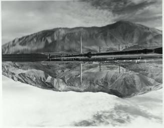 Smelter next to Flooded Great Salt Lake, Utah