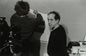 Robert Frank with Italian Filmmakers at 7 Bleecker Street, New York